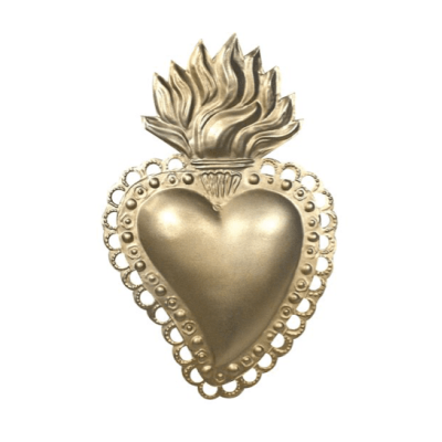 Silver Ex-voto - Model: Sacred Heart Maria - Sacred Art - by Boncoeurs