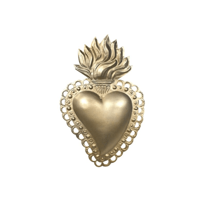 Silver Ex-voto - Model: Sacred Heart Maria - Sacred Art - by Boncoeurs