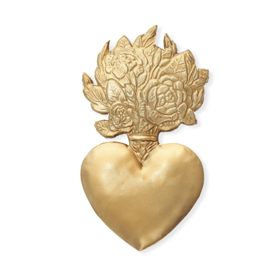 Ex-voto Doré - Modèle: Coeur sacré BOUQUET par Boncoeurs