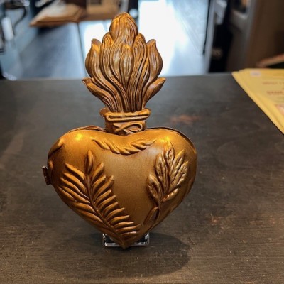 Golden Ex-voto Heart Box - Model: JUNGLE by Boncoeurs