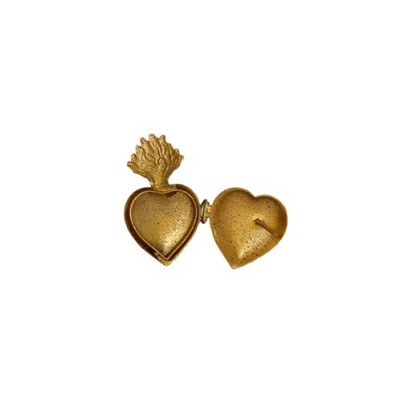 Boîte Coeur Ex-voto Doré - Modèle: Coeur sacré MONA par Boncoeurs