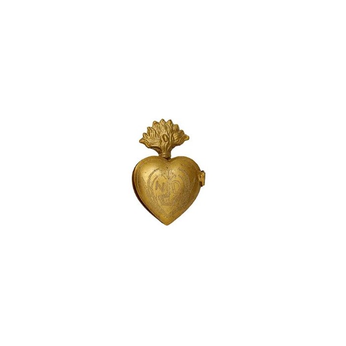 Golden Ex-voto Heart Box - Model: MINI by Boncoeurs