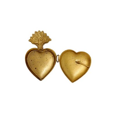 Boîte Coeur Ex-voto Doré - Modèle: Coeur sacré MONA par Boncoeurs