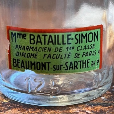 Alcool à 70° - Flacon ancien de pharmacie -Apothicaire