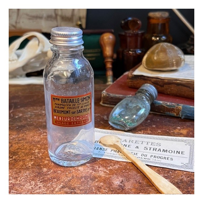 Mercurochrome - Flacon ancien de pharmacie -Apothicaire
