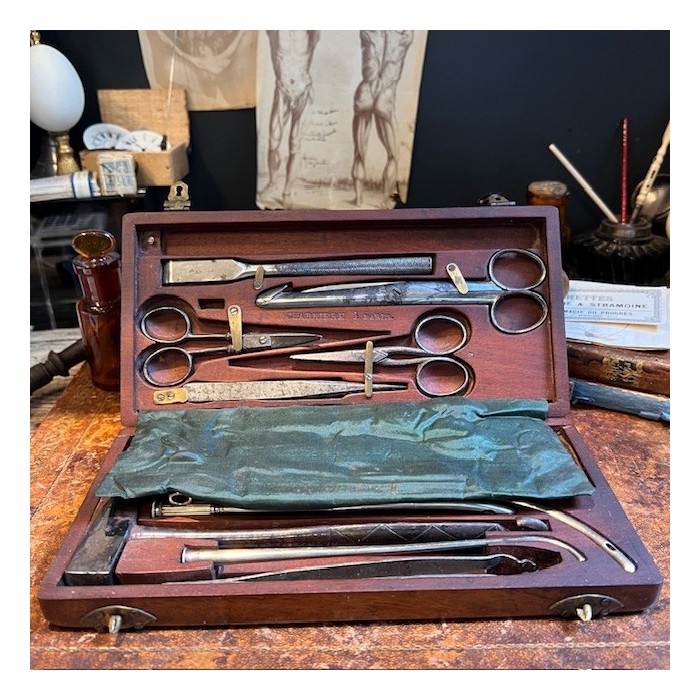 Coffret d'autopsie portatif - Maison Charrière - Mi XIXème siècle