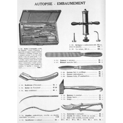 Coffret d'autopsie portatif - Maison Charrière - Mi XIXème siècle