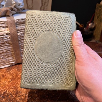Cahier - Carnet Médaillon Vert fonçé - Maison Merci Louis