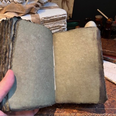 Cahier - Carnet Médaillon Vert fonçé - Maison Merci Louis