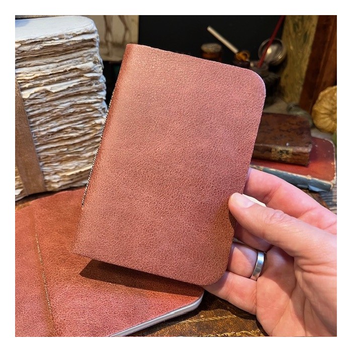 Antique Red Soft Leather Notebook - Maison Merci Louis Antique Red Soft Leather Notebook - Maison Merci Louis