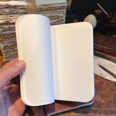Antique Red Soft Leather Notebook - Maison Merci Louis