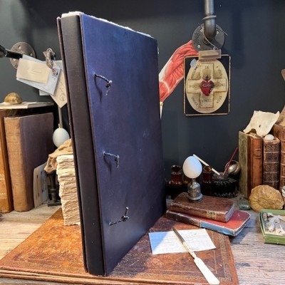 Artist's sketchbook - Leather binding - Photo album - Herbarium
