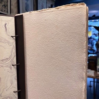 Artist's sketchbook - Leather binding - Photo album - Herbarium