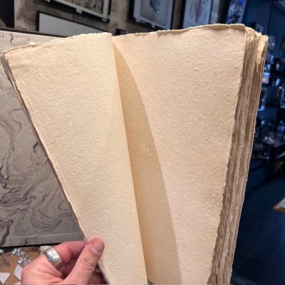Artist's sketchbook - Leather binding - Photo album - Herbarium