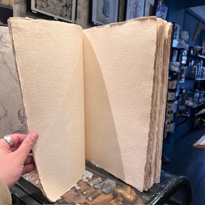 Artist's sketchbook - Leather binding - Photo album - Herbarium