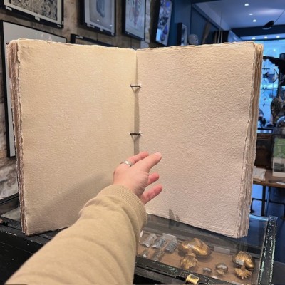 Artist's sketchbook - Leather binding - Photo album - Herbarium