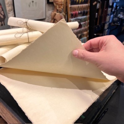 Large sheet of aged blank paper