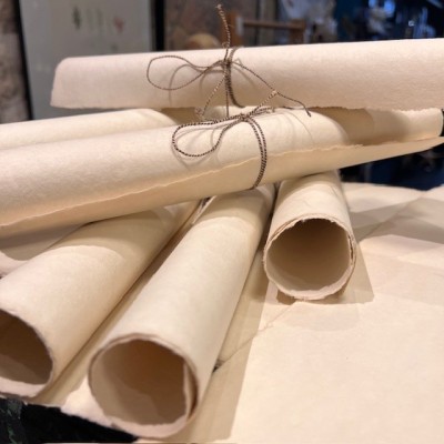 Large sheet of aged blank paper