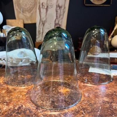 Cloche en verre ancienne - Verre fin bullé - Apothicaire / Laboratoire