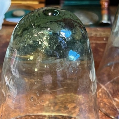 Cloche en verre ancienne - Verre fin bullé - Apothicaire / Laboratoire