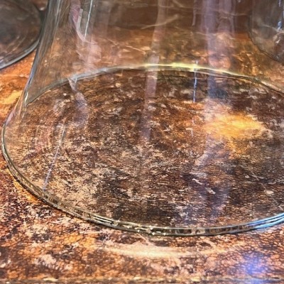 Cloche en verre ancienne - Verre fin bullé - Apothicaire / Laboratoire