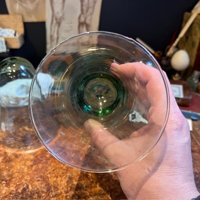 Cloche en verre ancienne - Verre fin bullé - Apothicaire / Laboratoire