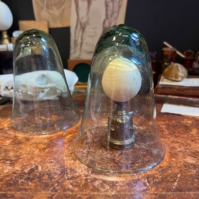Cloche en verre ancienne - Verre fin bullé - Apothicaire / Laboratoire