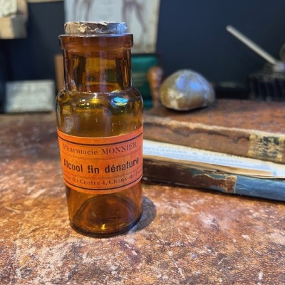 Alcool fin dénaturé - Antique pharmacy bottle - Apothecary