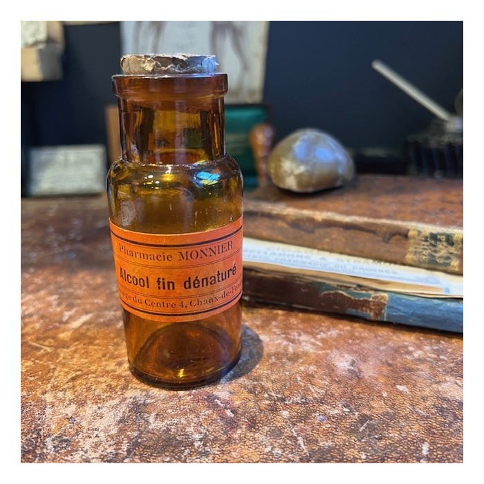 Alcool fin dénaturé - Antique pharmacy bottle - Apothecary Alcool fin dénaturé - Antique pharmacy bottle - Apothecary