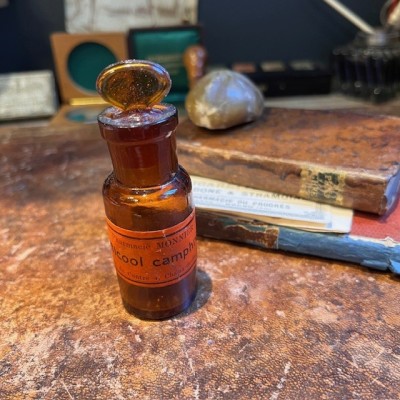 Alcool camphré - Flacon ancien de pharmacie - Apothicaire