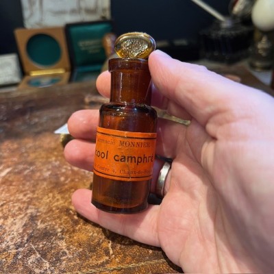 Alcool camphré - Flacon ancien de pharmacie - Apothicaire