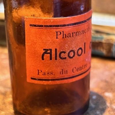 Alcool camphré - Flacon ancien de pharmacie - Apothicaire