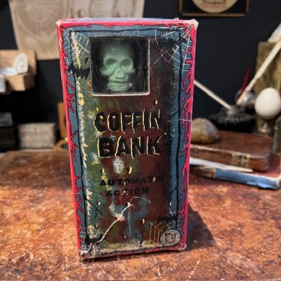 Tirelire cercueil - Automate squelette - Coffin Bank - Yone Japan