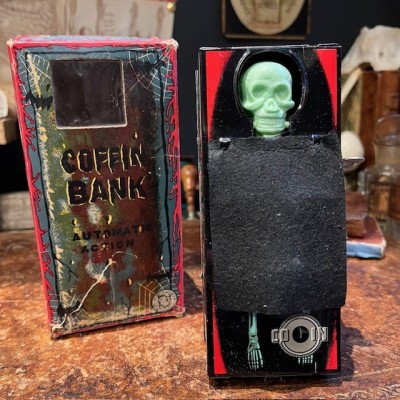 Tirelire cercueil - Automate squelette - Coffin Bank - Yone Japan