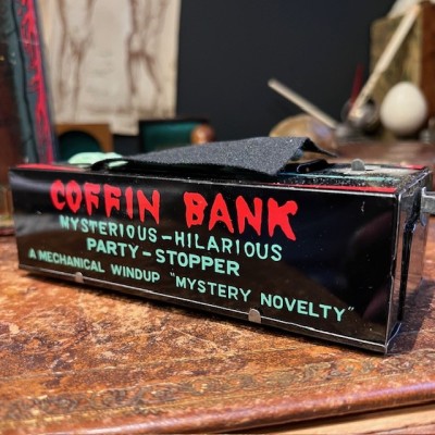 Tirelire cercueil - Automate squelette - Coffin Bank - Yone Japan