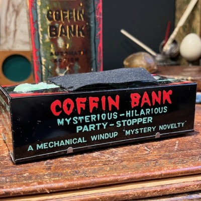 Tirelire cercueil - Automate squelette - Coffin Bank - Yone Japan