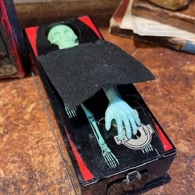 Tirelire cercueil - Automate squelette - Coffin Bank - Yone Japan