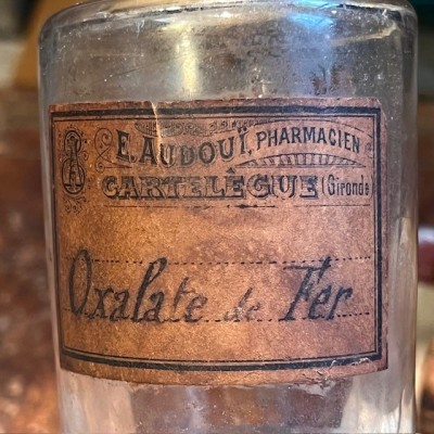 - Flacon ancien de pharmacie -Apothicaire