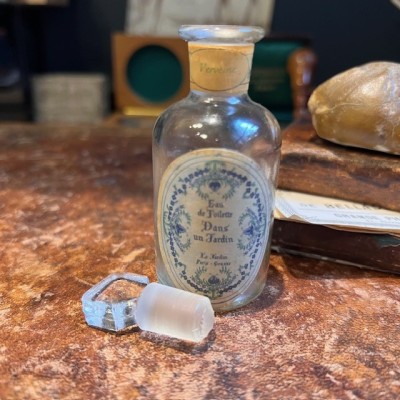 Dans un Jardin - Verveine - Flacon de parfum ancien VIDE - Parfumeur