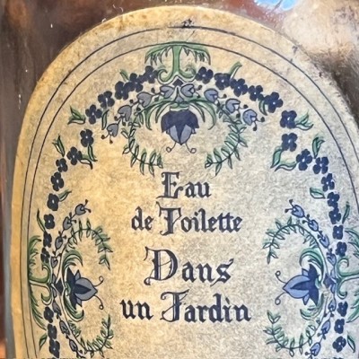 Dans un Jardin - Verveine - Flacon de parfum ancien VIDE - Parfumeur