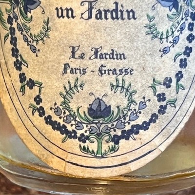 Dans un Jardin - Verveine - Flacon de parfum ancien VIDE - Parfumeur