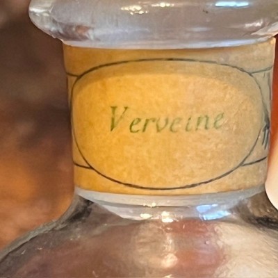 Dans un Jardin - Verveine - Flacon de parfum ancien VIDE - Parfumeur