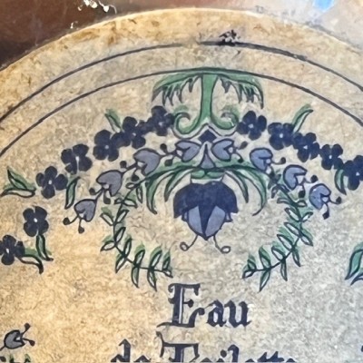 Dans un Jardin - Verveine - Flacon de parfum ancien VIDE - Parfumeur