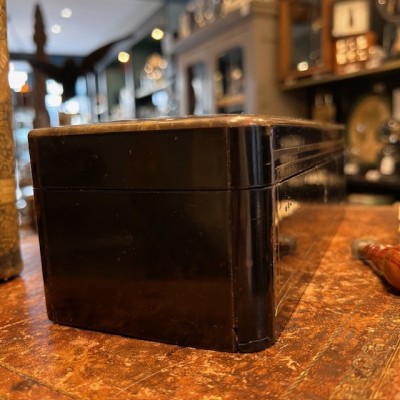 Antique Glove box - Blackened wood - Napoleon III Victorian period