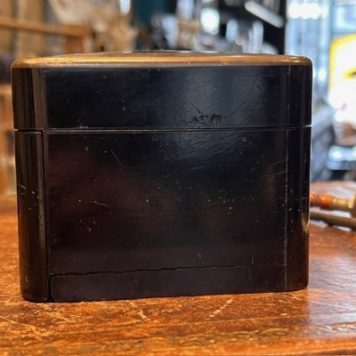Antique Glove box - Blackened wood - Napoleon III Victorian period