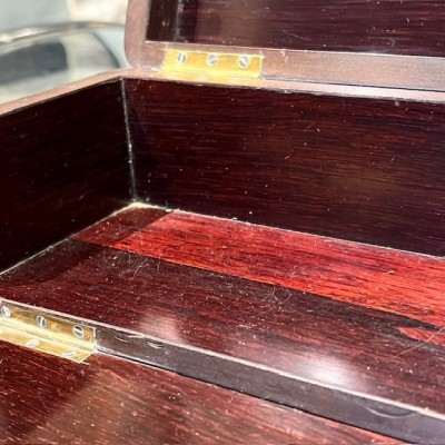 Antique Glove box - Blackened wood - Napoleon III Victorian period