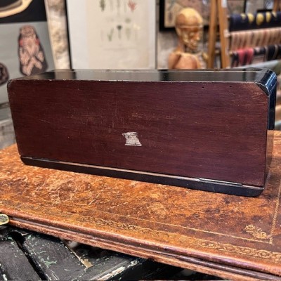Antique Glove box - Blackened wood - Napoleon III Victorian period