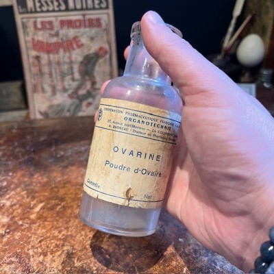 Ovarine - Antique pharmacy bottle - Apothecary