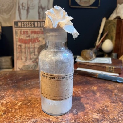 Pharmacie Centrale Hôpitaux - Flacon ancien de pharmacie -Apothicaire