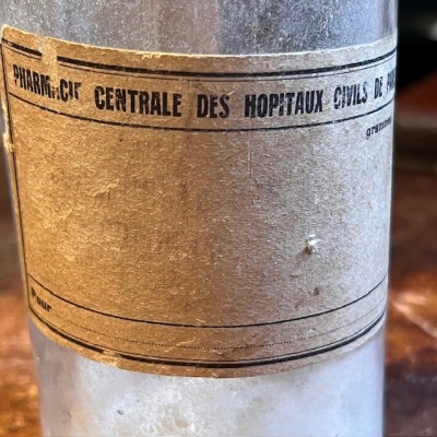 Central Pharmacy of the Civil Hospitals - Antique pharmacy bottle
